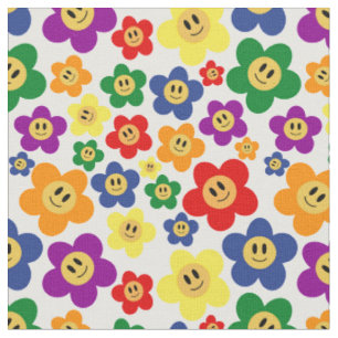 Cute LGBT Regenboem Bloem Motief Stof