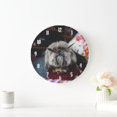 Cute lhasa apso puppy met kerstmis b grote klok (Huis)