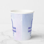 Cute Libra Sign Custom Paars Birthday Party Papieren Bekers (Rechts)