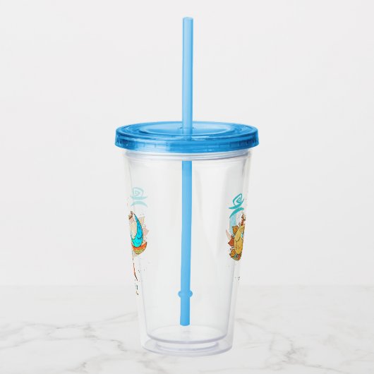 Cute Libra Sun en Moon Scales Acryl Drinkbeker (Rechts)