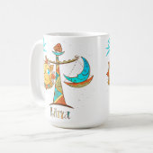 Cute Libra Sun en Moon Scales Koffiemok (Voorkant links)