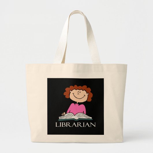 Cute Librarian Canvas tas (Voorkant)
