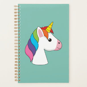 Cute licorne magique avec cheveux colorés