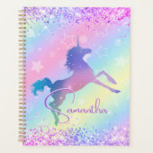 Cute licorne rose Parties scintillant arc-en-ciel  (Devant)