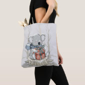 Cute Light Grey Koala Winter Snowfall Tas (Dichtbij)