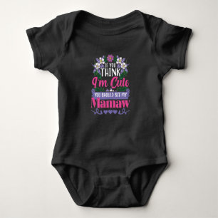 Cute like Mamaw Gift for Granddochter Romper