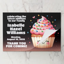 Cute L'il Cupcake Sprinkings Baby shower Bienvenue