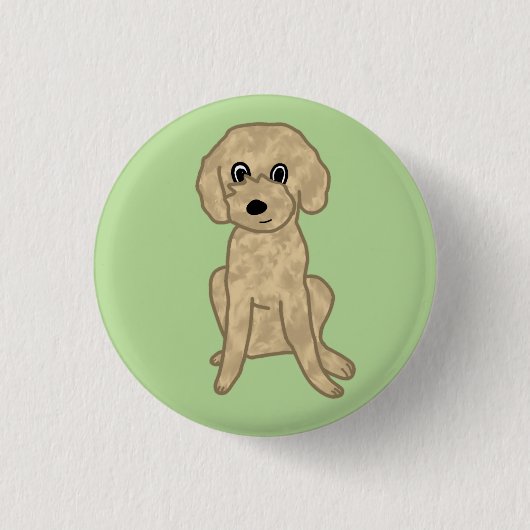 Cute Lil' Fuzzy Pup :3 Ronde Button 3,2 Cm (Voorkant)