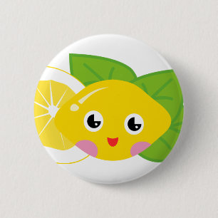 Cute Lil' Lemon Ronde Button 5,7 Cm