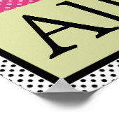 Cute Lil Little Ladybug Lettre & Nom Poster mural (Coin)
