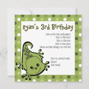 Cute Lil' Lizard Kaart