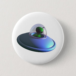 Cute Lil UFO-Button Ronde Button 5,7 Cm