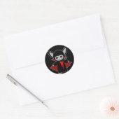 Cute Lil Vampire Bat Ronde Sticker (Envelop)