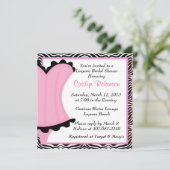 Cute Lingerie Invitation de douche nuptiale (Debout devant)