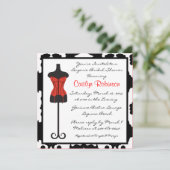 Cute Lingerie Invitation de douche nuptiale (Debout devant)