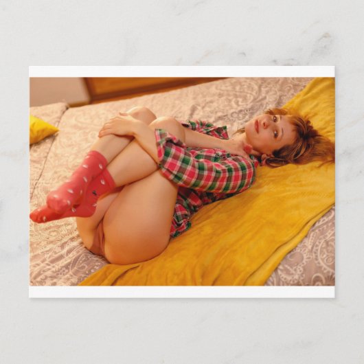 Cute Lingerie Model Photography briefkaart (Voorkant)