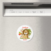 Cute Lion 1st Birthday Magneet (Insitu (Vaatwasser))