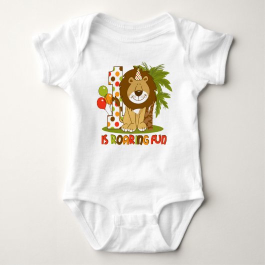 Cute Lion 1st Birthday Romper (Voorkant)