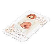 Cute Lion Baby Foto Keepomwille Birth Announding Magneet (Linkerzijde)