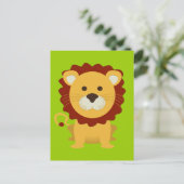 Cute Lion Briefkaart (Staand voorkant)