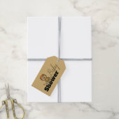 Cute Lion Cub, Baby shower Cadeaulabel (Met Touw)