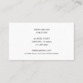 Cute Lion Cub Carte de visite de garde d'enfants (Dos)