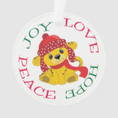 Cute Lion Cub Kinder Ornament (voorkant)