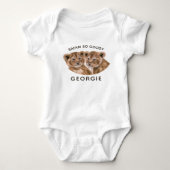 Cute Lion Cub Twins Custom Baby Boy Bodysuit (Voorkant)