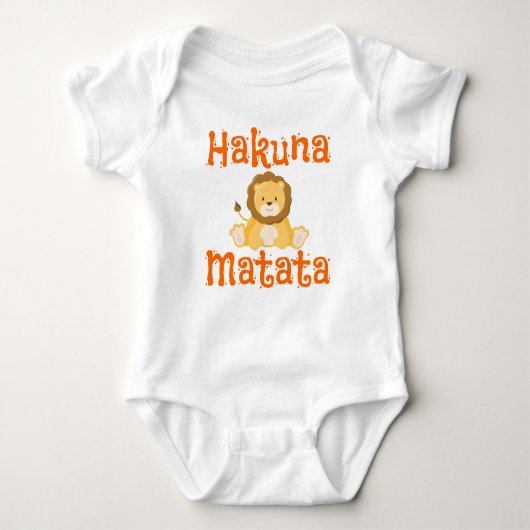 Cute Lion Hakuna Matata Romper (Voorkant)