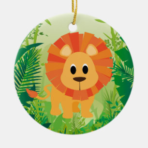 Cute Lion Keramisch Ornament