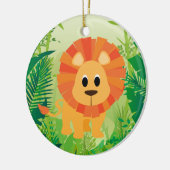 Cute Lion Keramisch Ornament (Links)