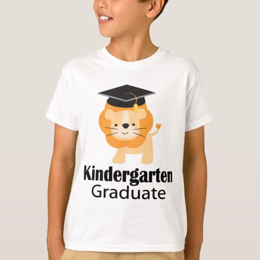 Cute Lion Kindergarten Afstuderen Gift T-shirt (Voorkant)