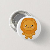Cute Lion Ronde Button 3,2 Cm (Voorkant /achterkant)