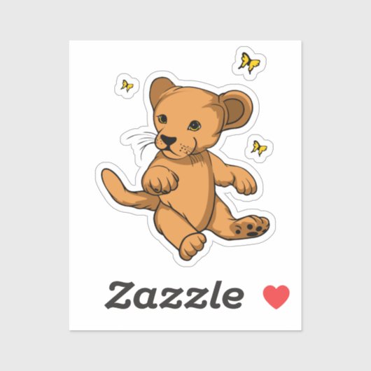 Cute lion sticker (Vel)