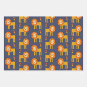 Cute Lion Wrapping Paper (Voorkant 2)