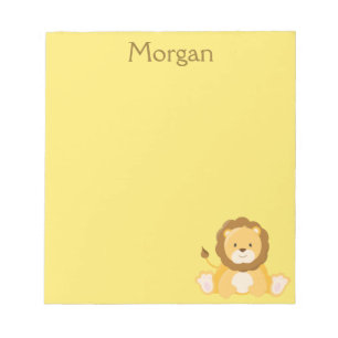 Cute Lion Yellow Notitieblok