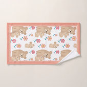 Cute lioness moeder met baby, grens-Moederdag Bad Handdoek (Handdoek)