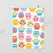 Cute Litte Owls Briefkaart (Voorkant / Achterkant)