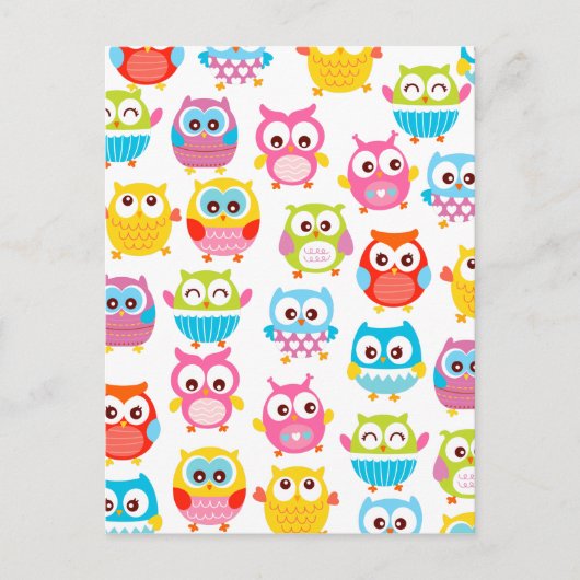 Cute Litte Owls Briefkaart (Voorkant)