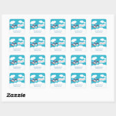 Cute Little Airplane Boy Birthday Sticker (Vel)