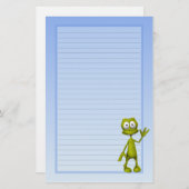 Cute Little Alien Kinder Briefpapier (Voorkant / Achterkant)