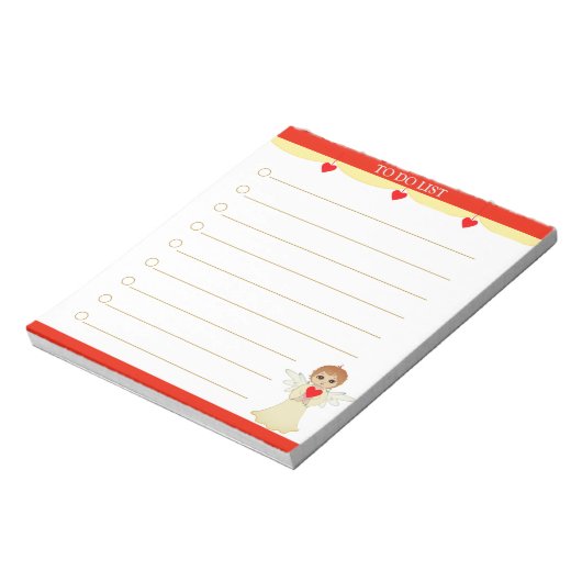 Cute Little Angel Lined Notitieblok (Gedraaid)
