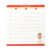 Cute Little Angel Lined Notitieblok (Voorkant)