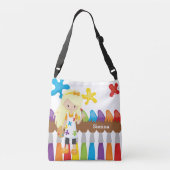 Cute Little Artist Crossbody Tas (Achterkant)