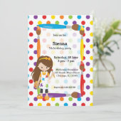 Cute Little Artist Kaart (Staand voorkant)