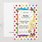 Cute Little Artist Kaart (Voorkant / Achterkant)