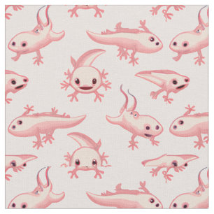 Cute Little Axolotls Stof