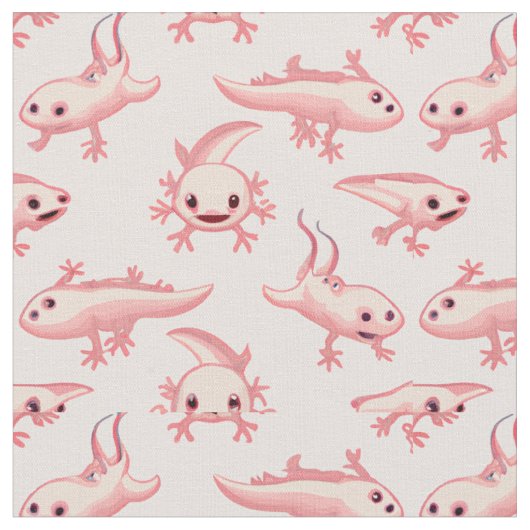 Cute Little Axolotls Stof (Close Up)