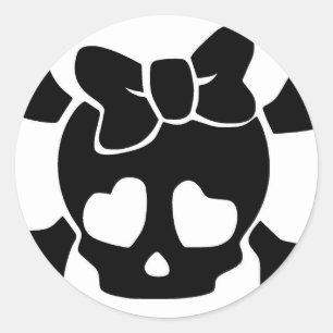Cute Little Baby Skull Ronde Sticker