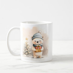 Cute Little Bear Mok Kop Cozy Winter Geschenk